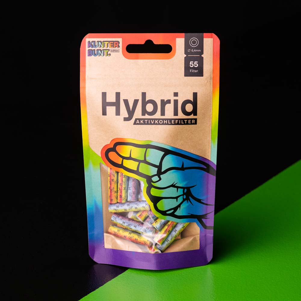 Hybrid Filter Supreme aus Zellstoff/Aktivkohle, bunt, Ø 6,4mm, Beutel,  31,90 €